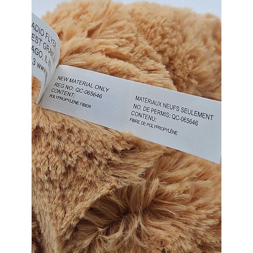 Radio Flyer Teddy Bear Brown 12" plush stuffed animal Super Soft - Picture 9 of 11